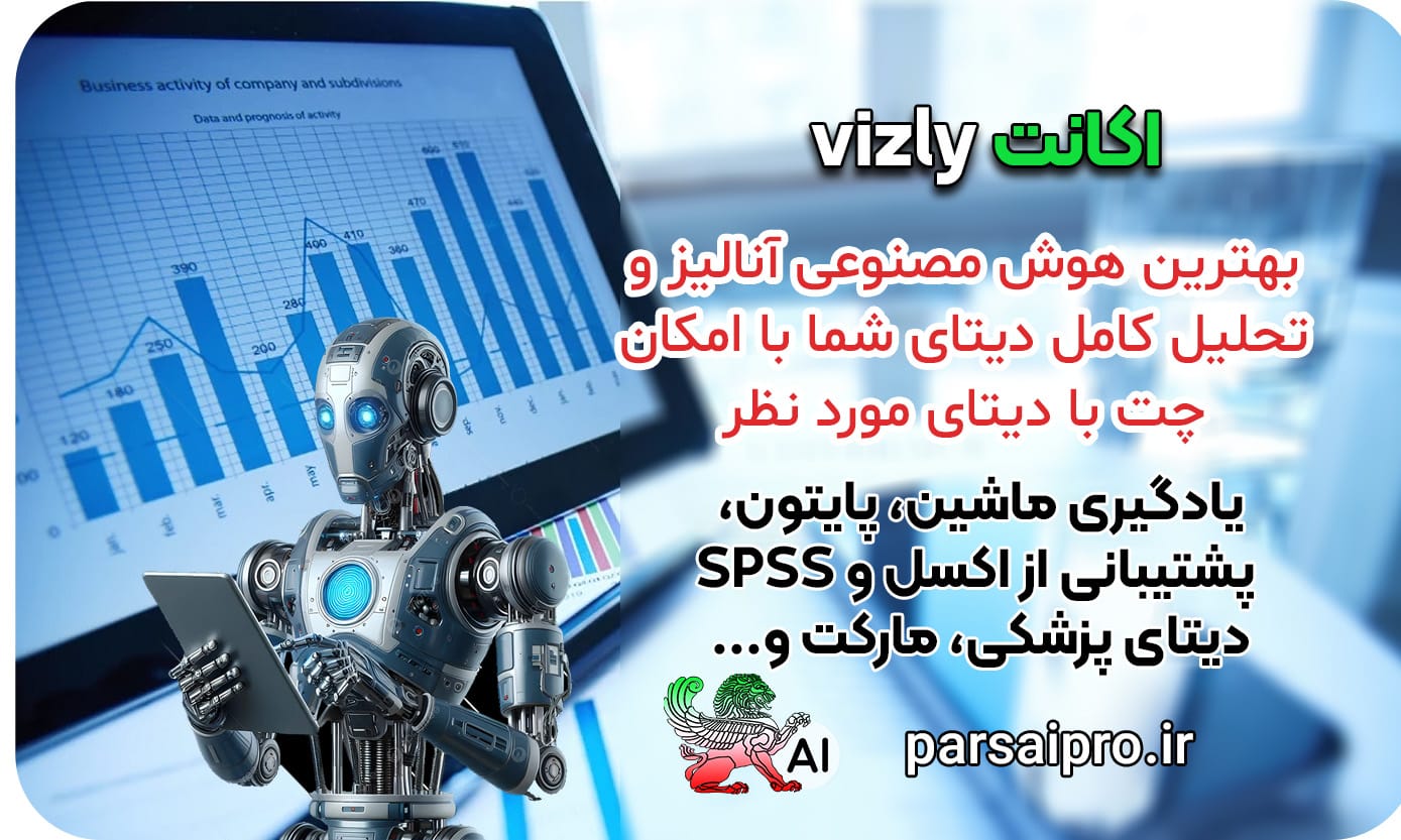 اکانت هوش مصنوعی vizly تحلیل دیتا